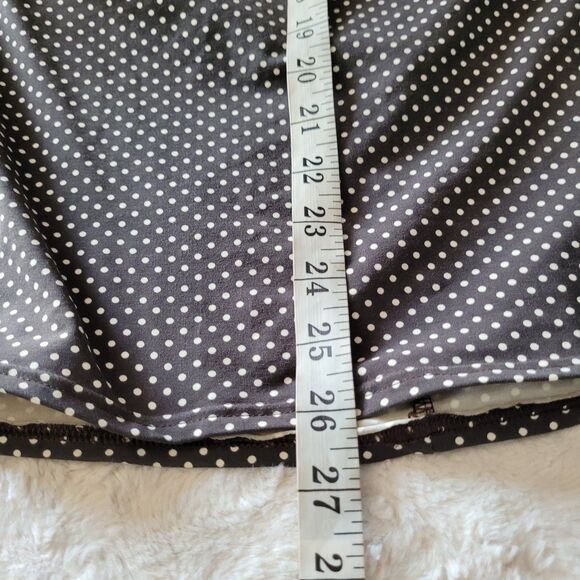 Lands End Swim Tankini Size 16D Green Polka Dot Boho Beach - Picture 7 of 8